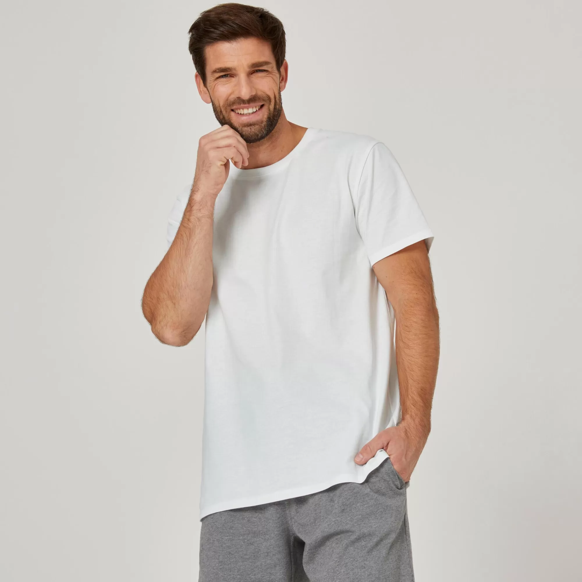 Decathlon Shirts^Men'Sregularfitnesst-Shirtsportee-White