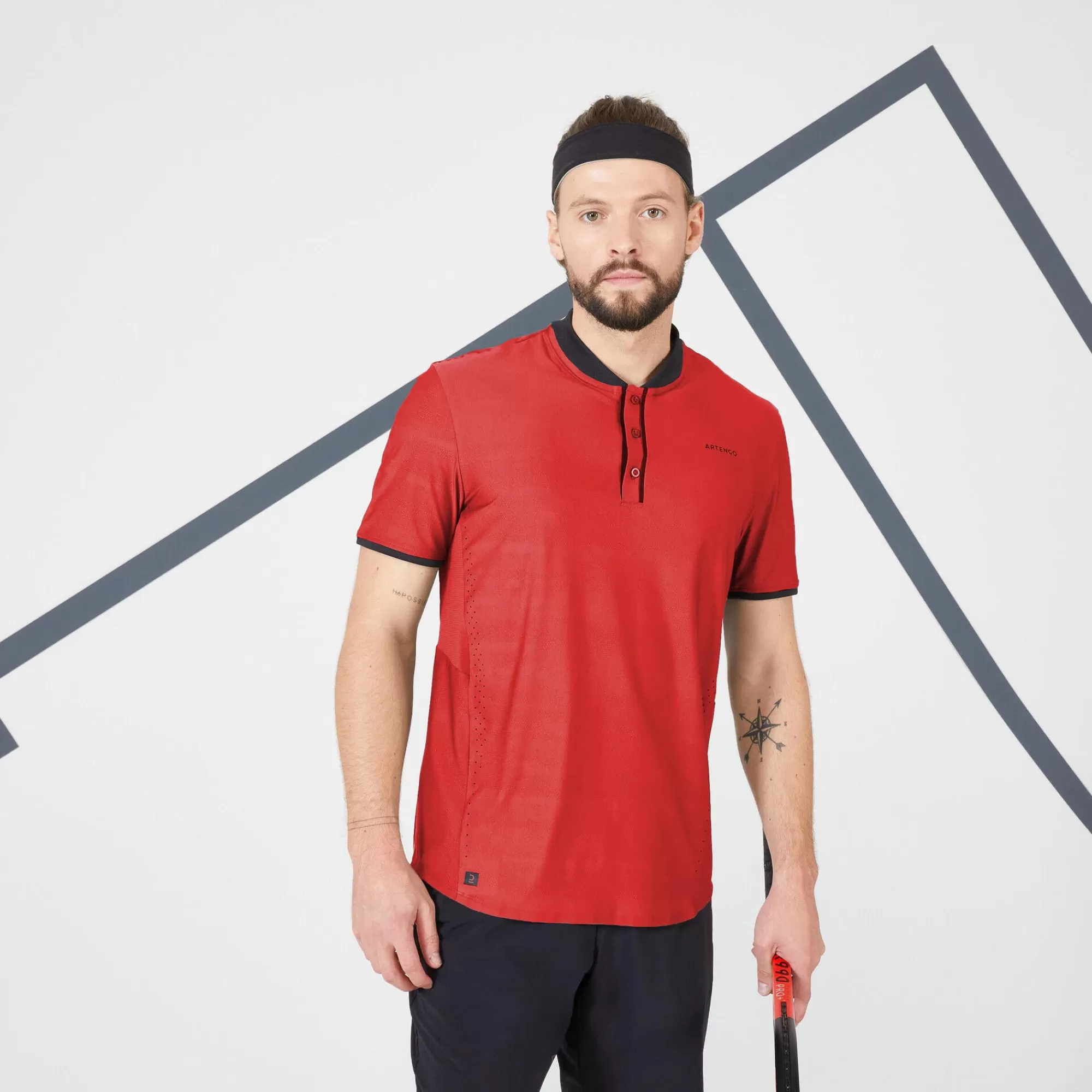 Decathlon Shirts^Men'Stennisshort-Sleevedt-Shirtdry+-Red